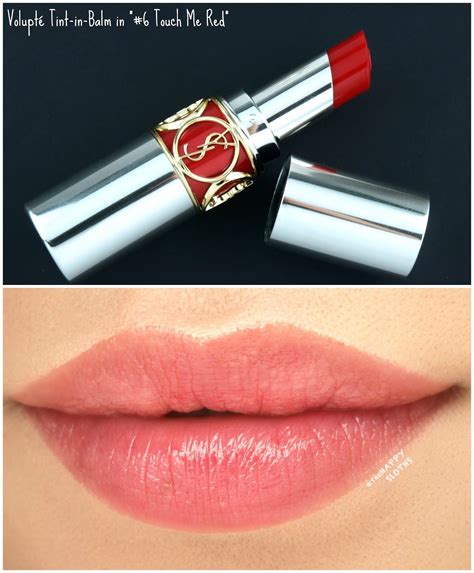 ysl lip balm swatches|ysl volupte lip balm.